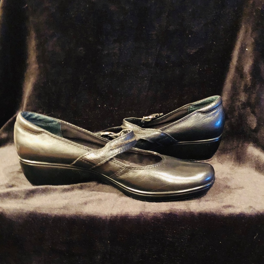 Slightly worn ladies work shoes